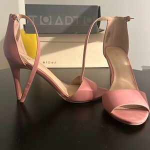 Rose colored high heels